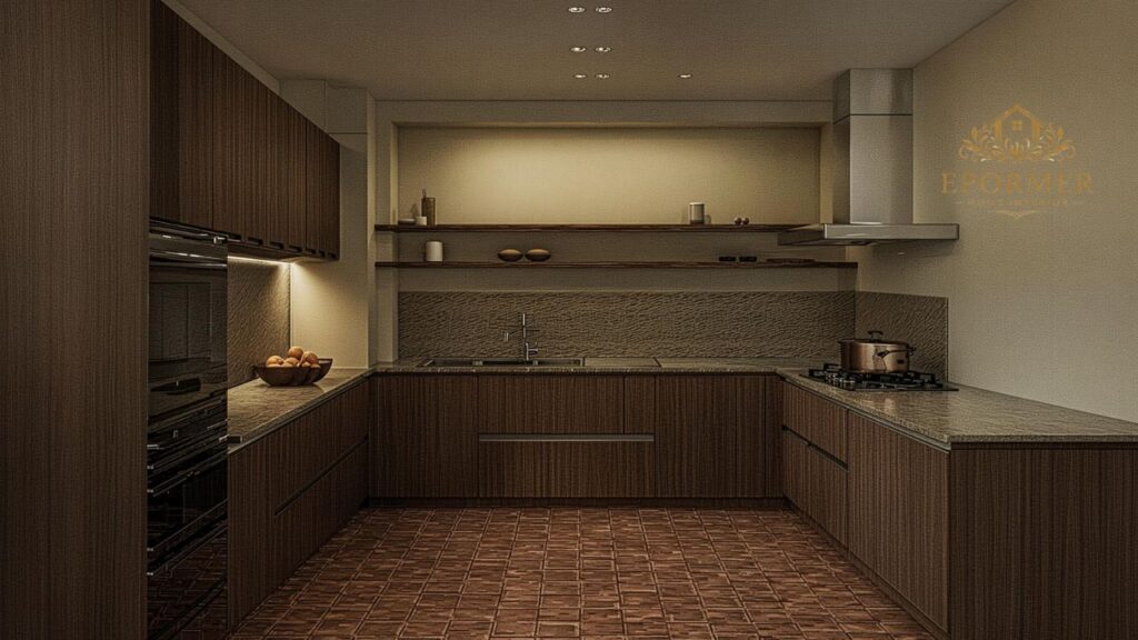 Brown Kitchen