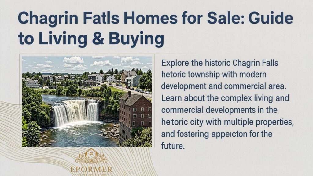 Chagrin Falls Homes for Sale Guide to Living & Buying