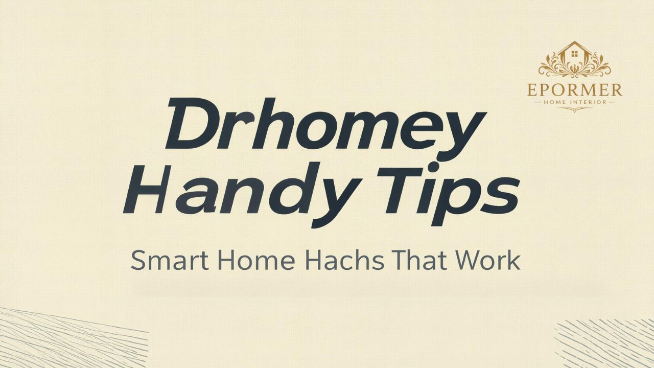 Drhomey Handy Tips Smart Home Hacks That Work